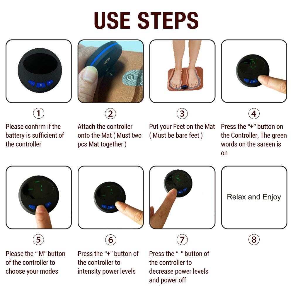 EMS Pulse Foot Massager with 6 Modes