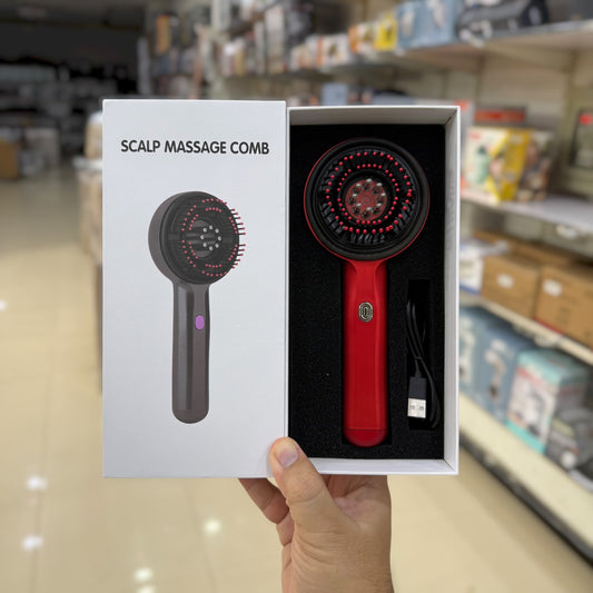 Rechargeable Scalp Massager Comb for Hair Growth & Relaxation