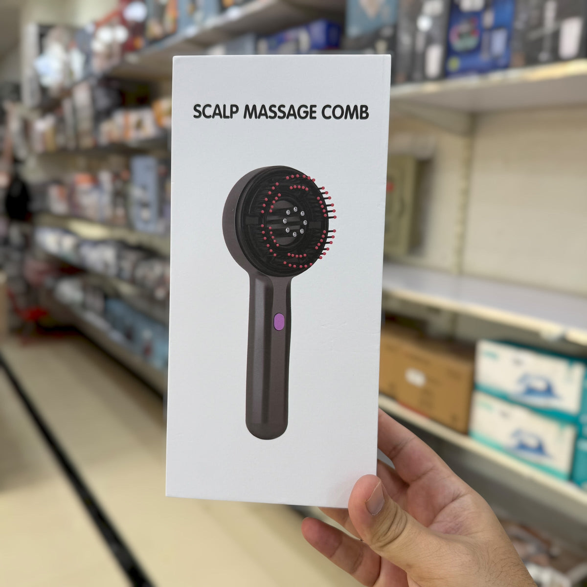 Rechargeable Scalp Massager Comb for Hair Growth & Relaxation