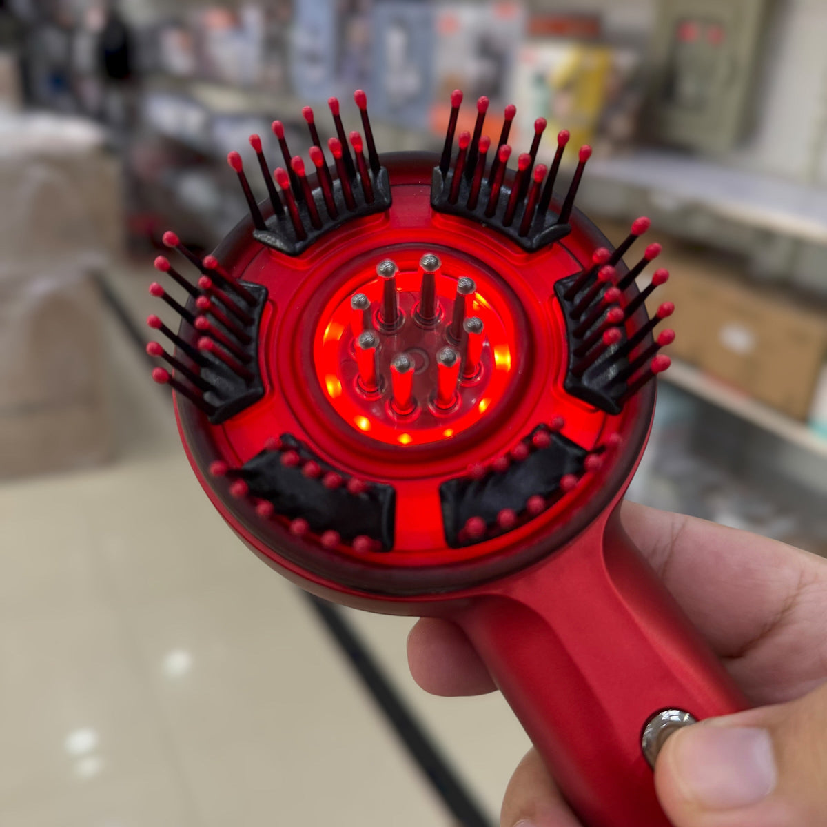 Rechargeable Scalp Massager Comb for Hair Growth & Relaxation