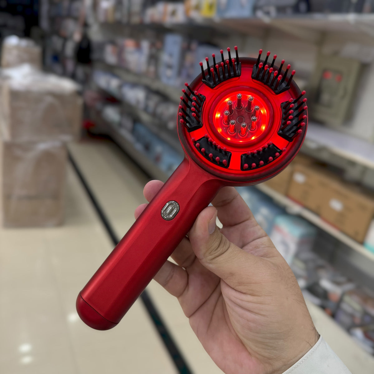 Rechargeable Scalp Massager Comb for Hair Growth & Relaxation